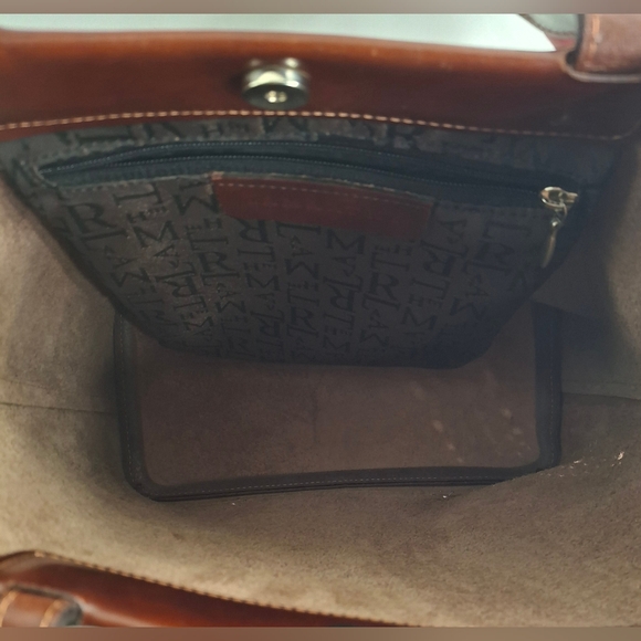 Lamarthe Italian Leather Tote Bag Great Condition - Picture 6 of 8